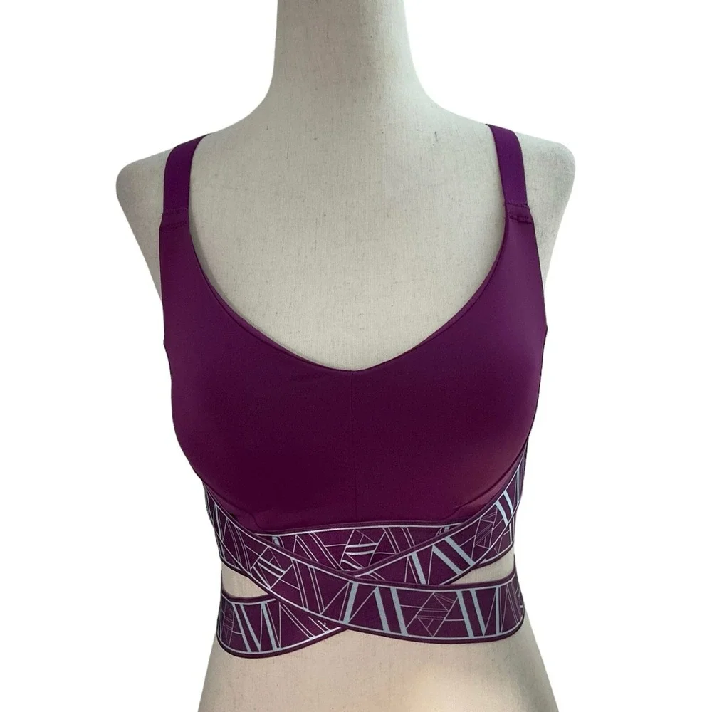 Adore Me Women Size Small Purple Sports Bra Activewear (10F-28)